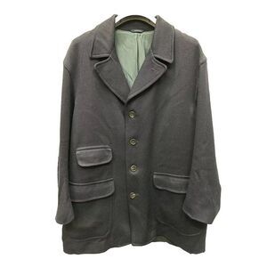 Coach Navy Blue Single Breasted Wool Pea Coat Fully Lined XL Men Lined Pockets